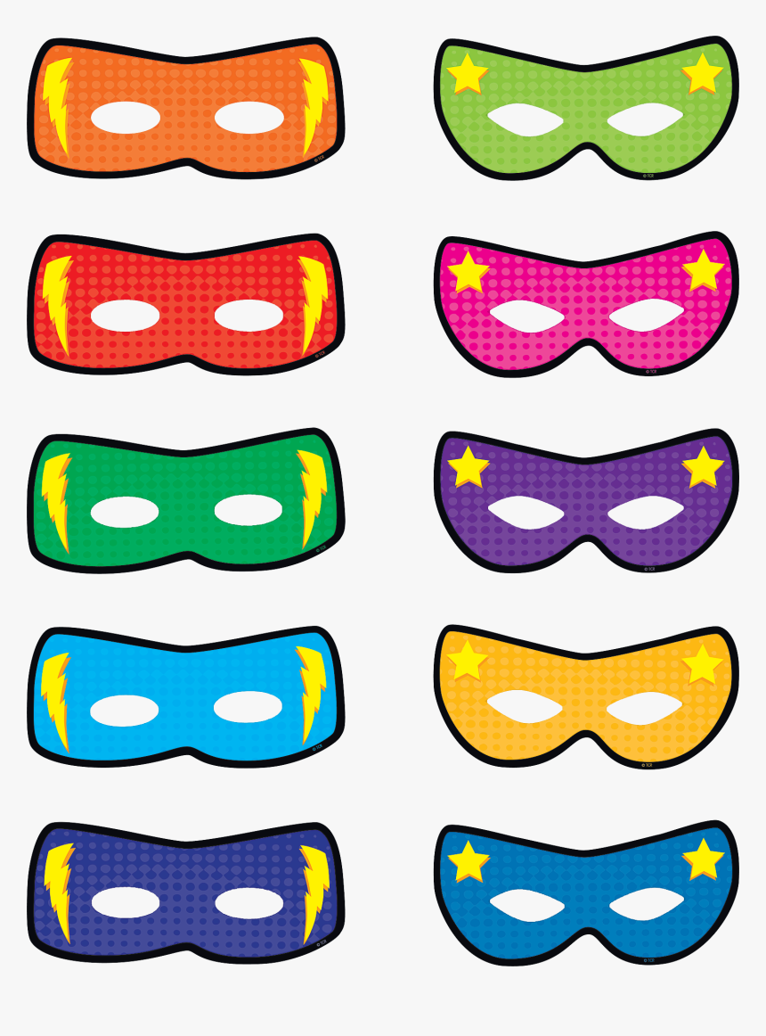 Superhero Masks Accents - Free Clipart Superhero Mask, HD Png Download