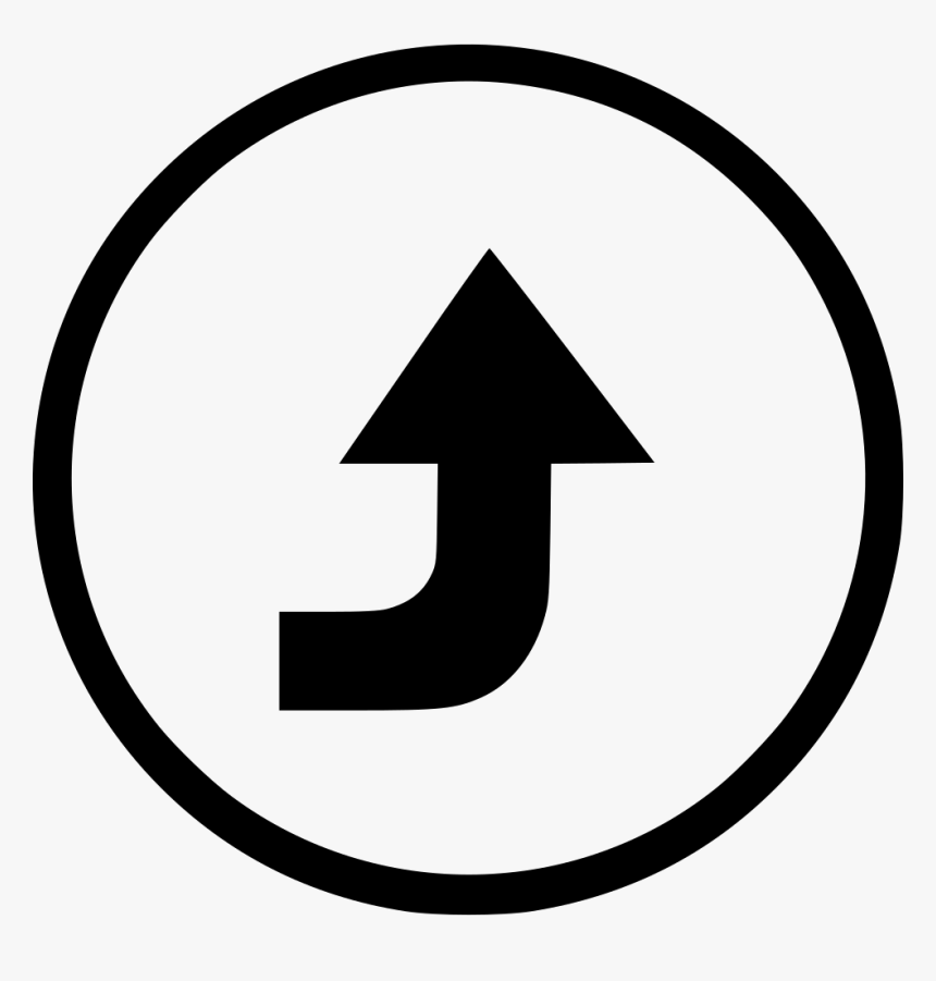 Turn Top Right Arrow Way Vector Motion - Arrow Way Sign Vector, HD Png Download