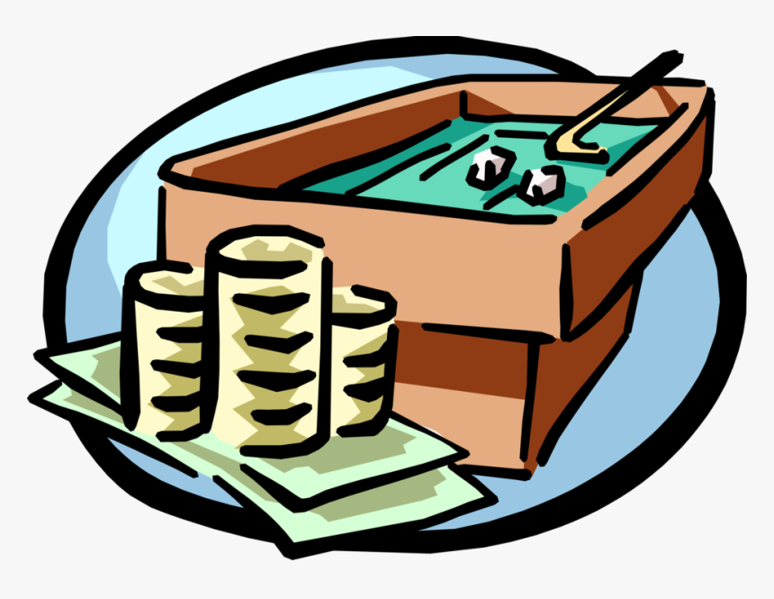 Vector Illustration Of Casino Games Of Chance Craps - Glücksspiel Clipart, HD Png Download