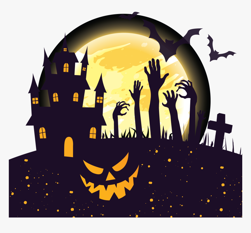 Halloween Party Background Invite , Png Download - Halloween Party Clipart Free, Transparent Png