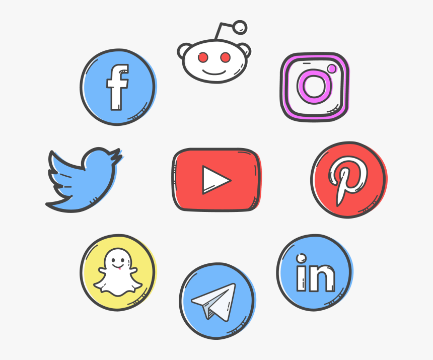 Transparent Background Social Media Clipart, HD Png Download