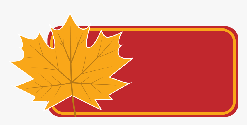 Autumn Banner Png, Transparent Png