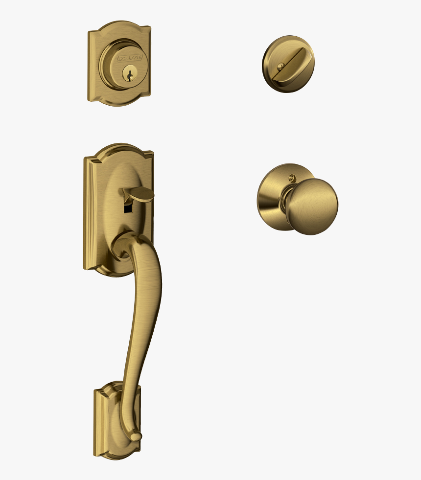 Antique Brass Camelot Handleset, HD Png Download