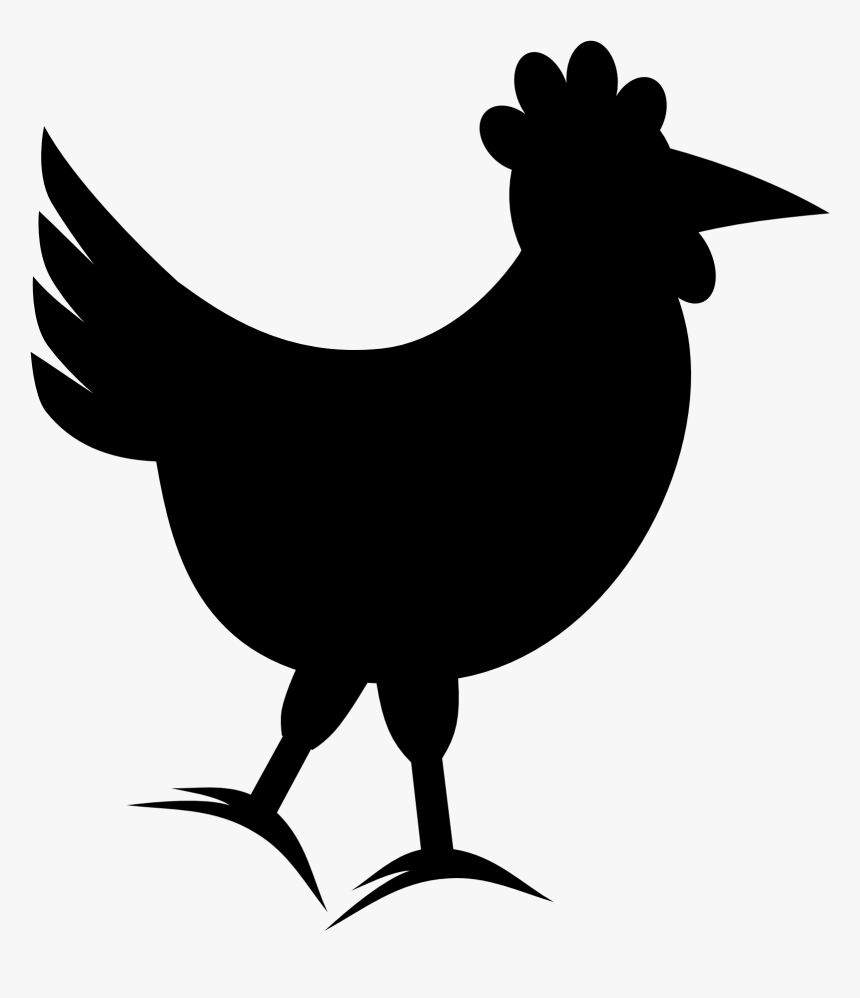 Rooster Chicken Clip Art Silhouette Fauna - Gallo Silueta Png, Transparent Png