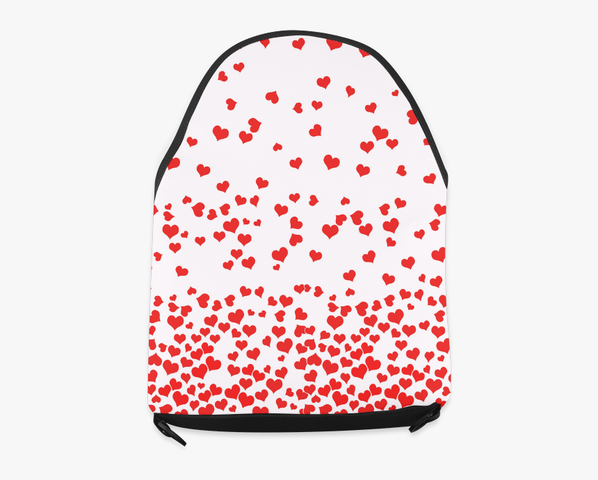 Red Falling Hearts On Pink Crossbody Bag - Handbag, HD Png Download