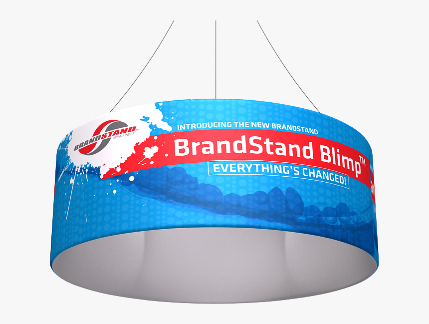 10ft X 42in Blimp Tube Hanging Tension Fabric Banner - Lampshade, HD Png Download