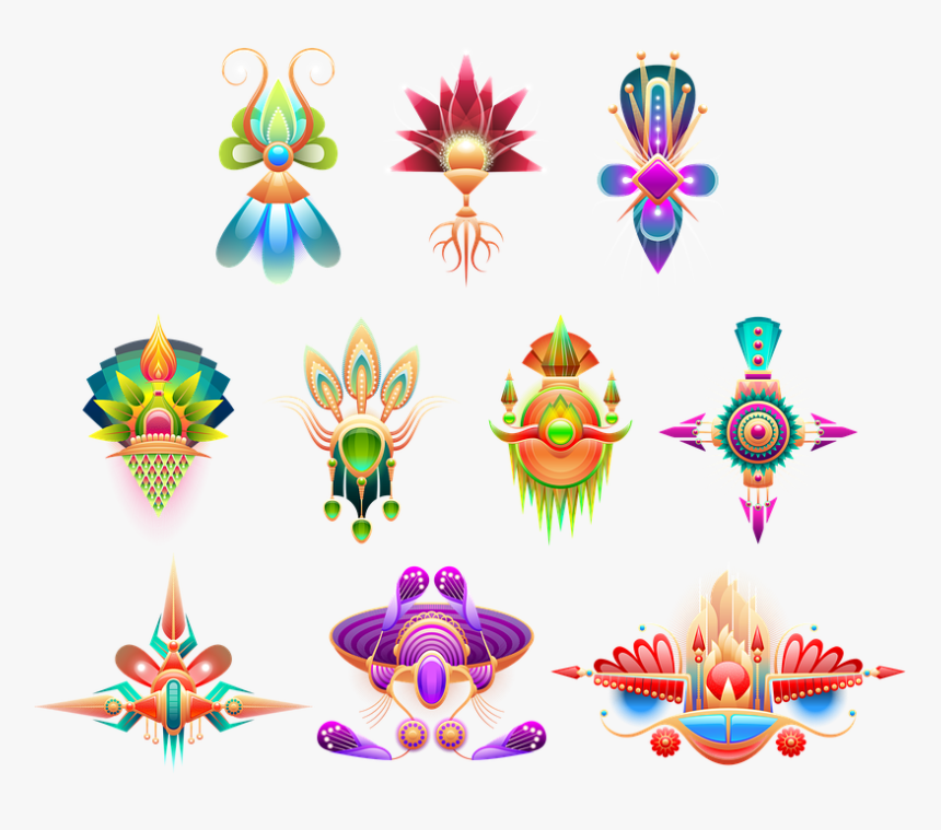 Clipart Design Colorful, HD Png Download