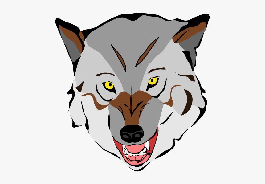 Free To Use Public Domain Wolf Clip Art - Cute Wolf Head Clipart, HD Png Download