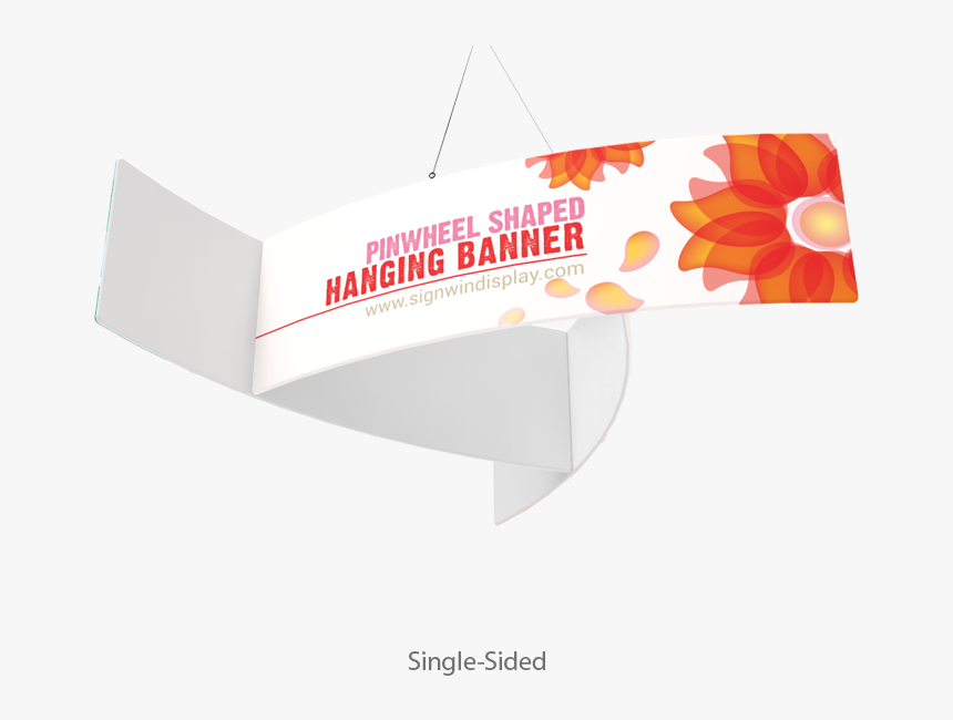 Pinwheel Shaped Hanging Banner Custom Printing For - Label, HD Png Download