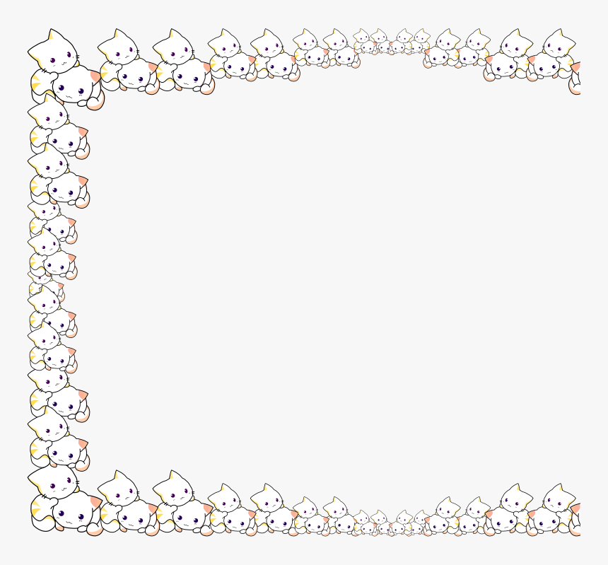 Cat Frame Png, Transparent Png