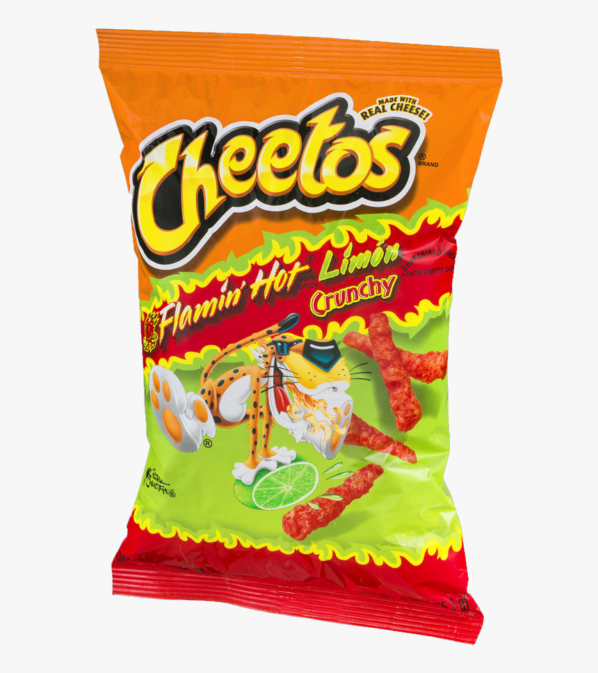 Flaminhotlimon - Cheetos Crunchy Flamin Hot Limon Cheese Flavored Snacks, HD Png Download