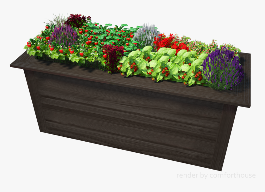 3d Decorative Flower Bed - Flower Garden, HD Png Download