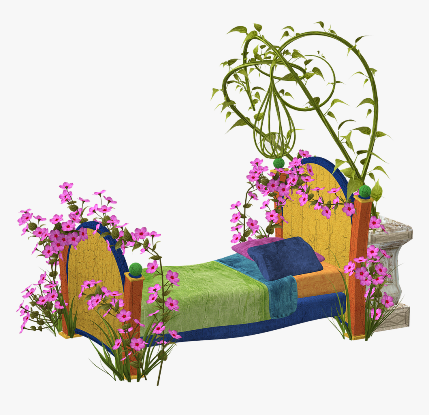 Cama De Flores Png, Transparent Png
