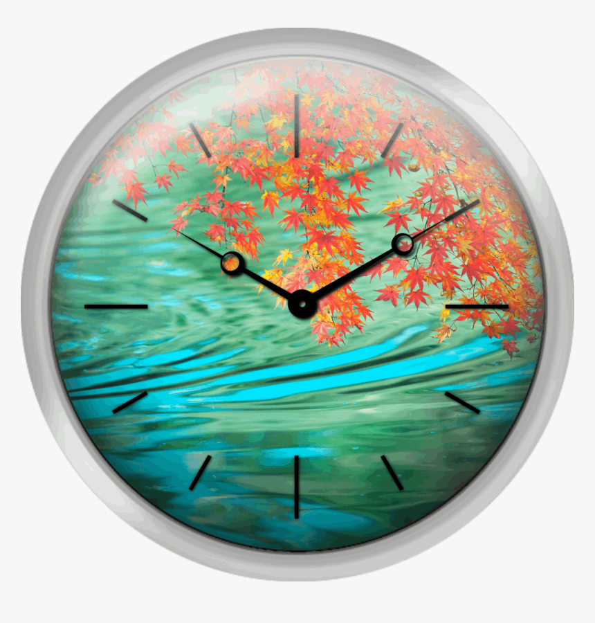 Japanese Maple In Autumn Kyoto Prefecture Honshu Japan - Texture Clock Png, Transparent Png