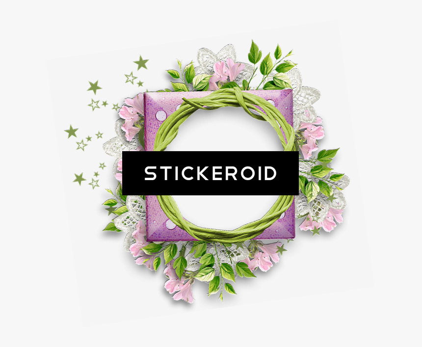 Floral Round Frame Border Circle Frames , Png Download - Round Floral Frame Png, Transparent Png