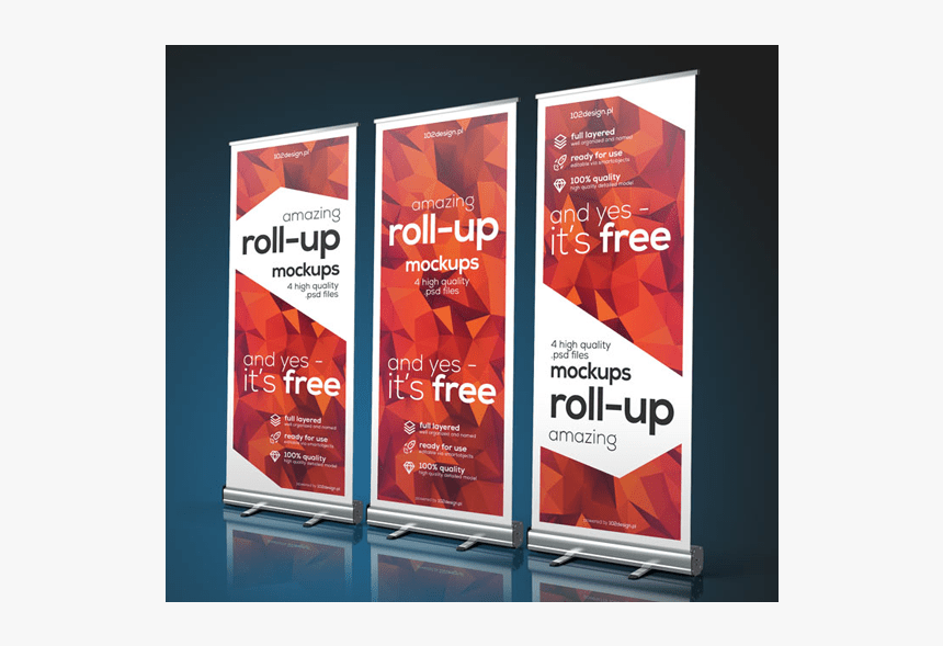 Roll Up Mockup Free, HD Png Download