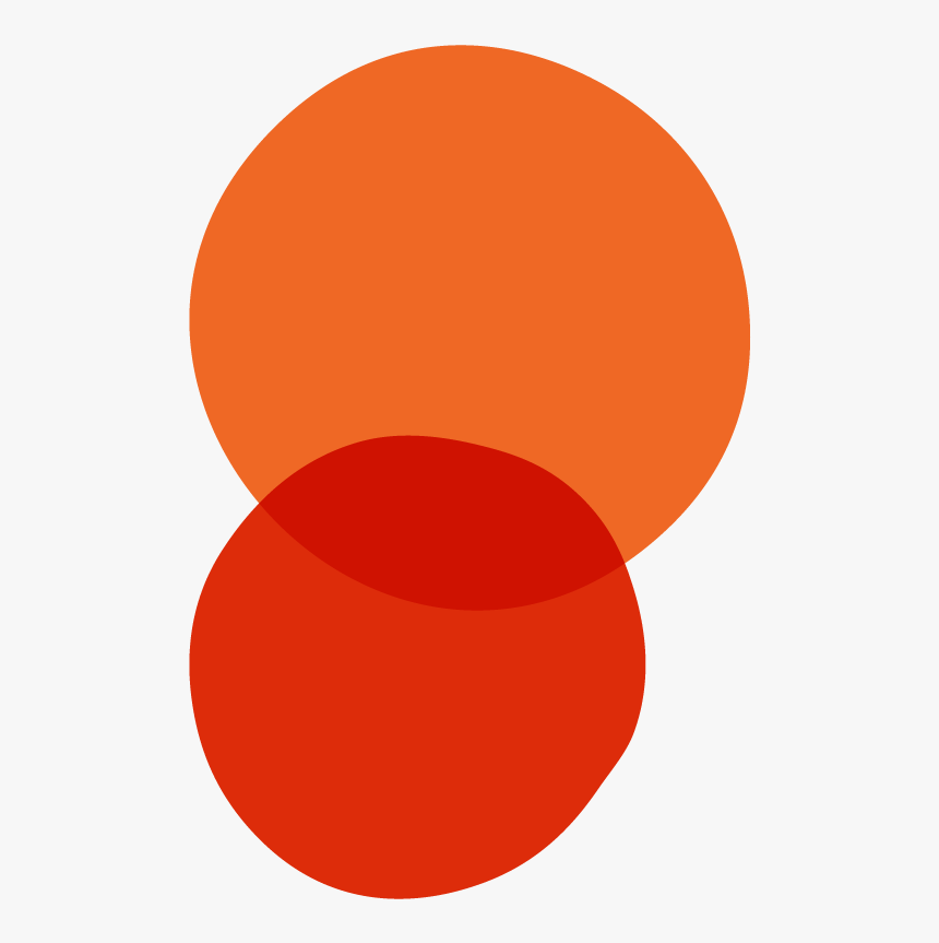 Abstract Illustration Using Orange Circles - Circle, HD Png Download