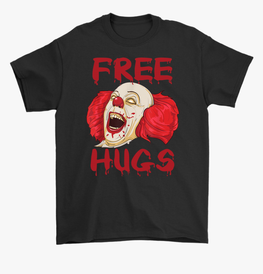 Free Hugs Evil Killer Scary Clown Halloween T Shirt - Billie Eilish T Shirt, HD Png Download