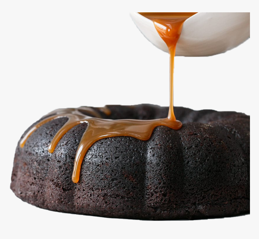Caramel Chocolate Homemade Cake Png - Chocolate, Transparent Png