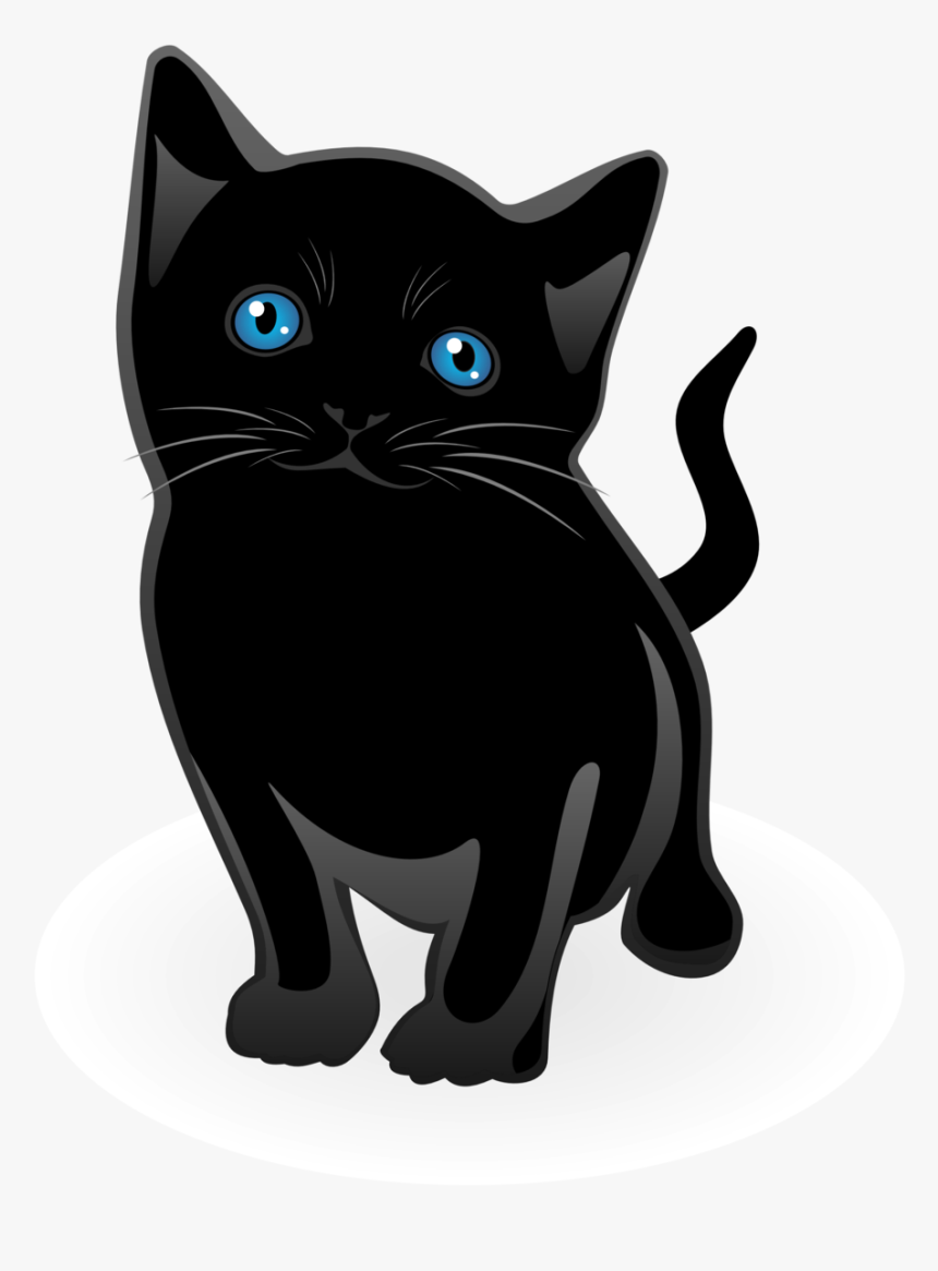 Free Clipart Black Cat, HD Png Download