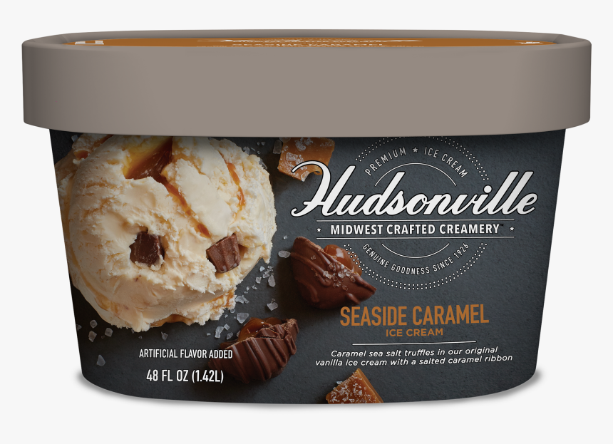 Seaside Caramel Carton - Hudsonville Ice Cream 48 Oz, HD Png Download
