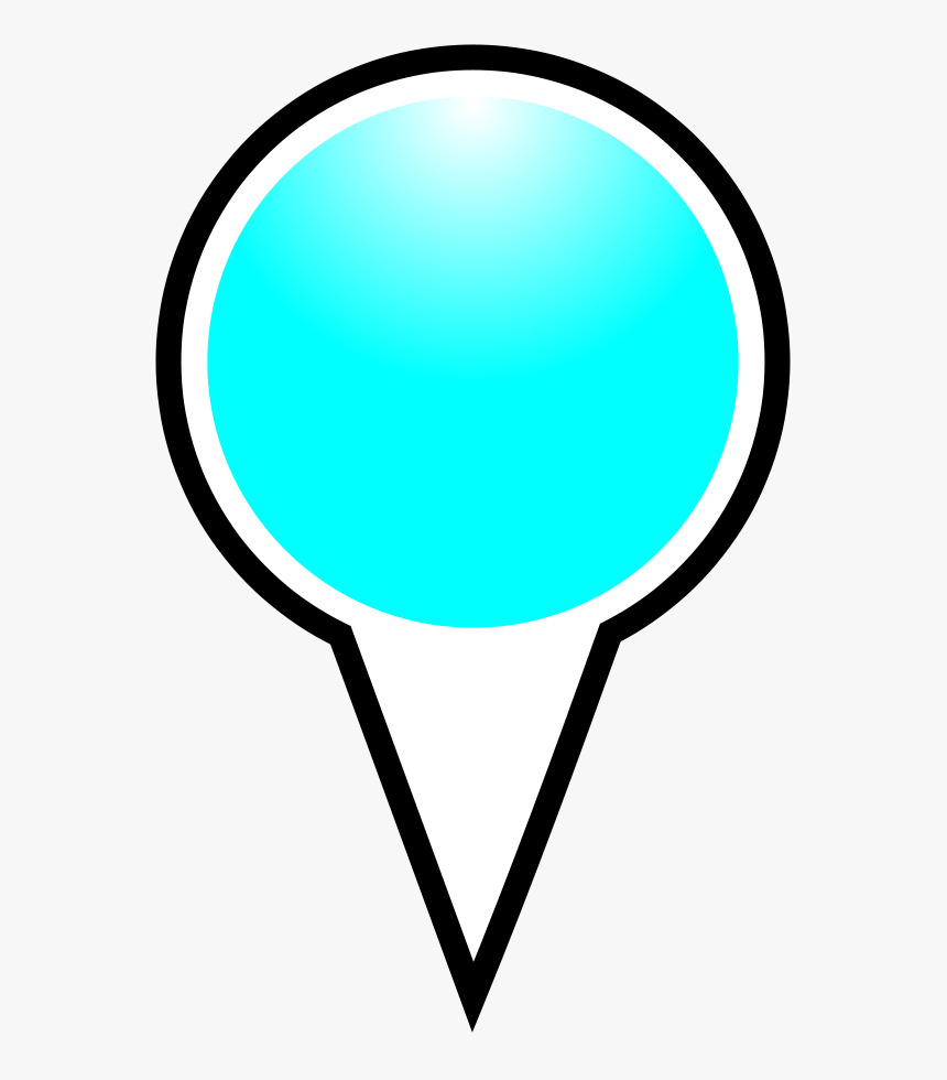 Squat Marker Cyan Svg Clip Arts - Dibujo De Color Cian, HD Png Download