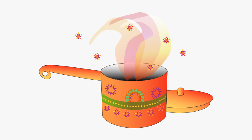 Image Of Decorated Cooking Pot With Lid - Desenhos De Panelas Coloridos, HD Png Download