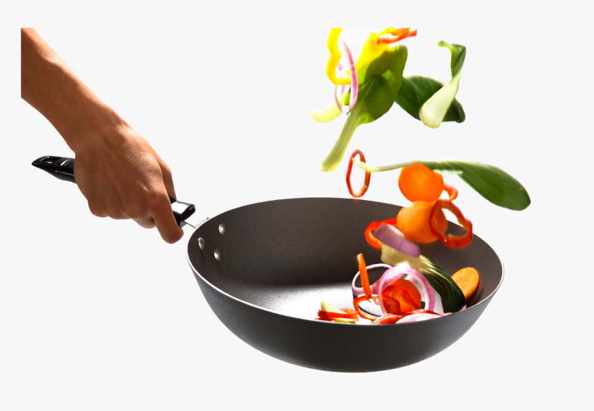 Fries Vector Cooking Pan Picture Stock - Vegetables Tossing In Pan, HD Png Download