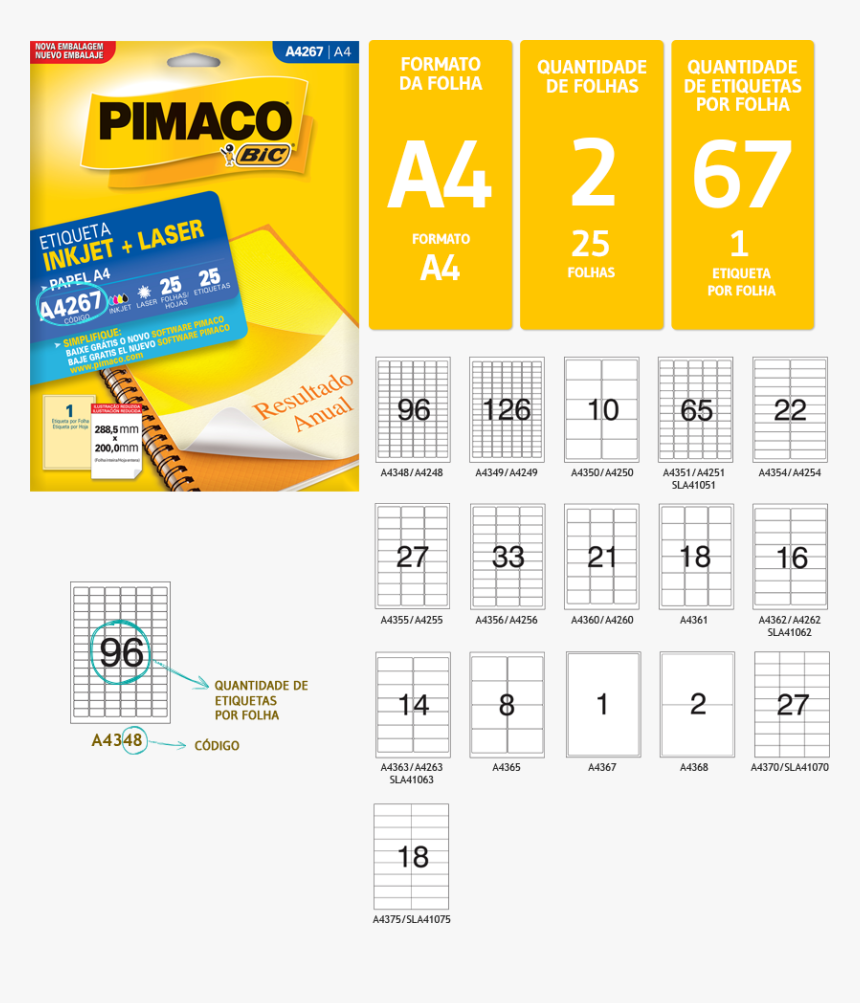 Etiquetas Pimaco , Png Download - Pimaco Etiquetas, Transparent Png