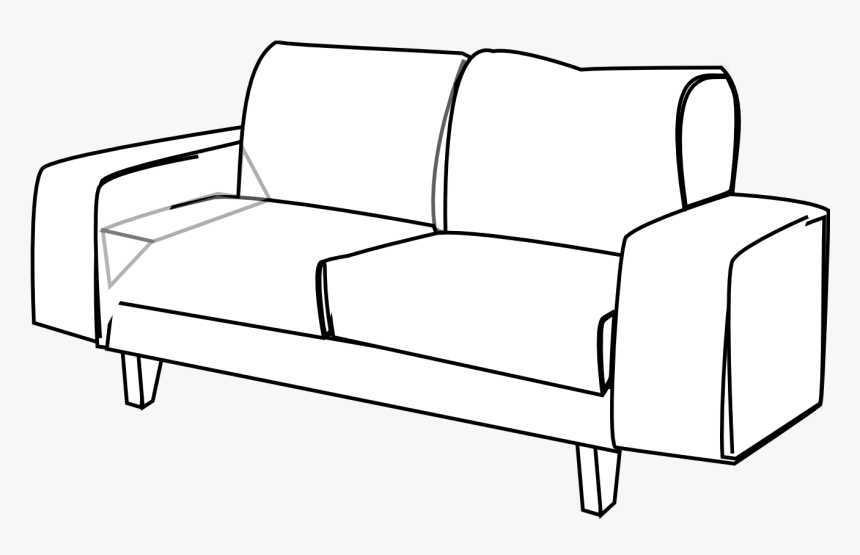 Clipart Bed Black And White - Clip Art, HD Png Download