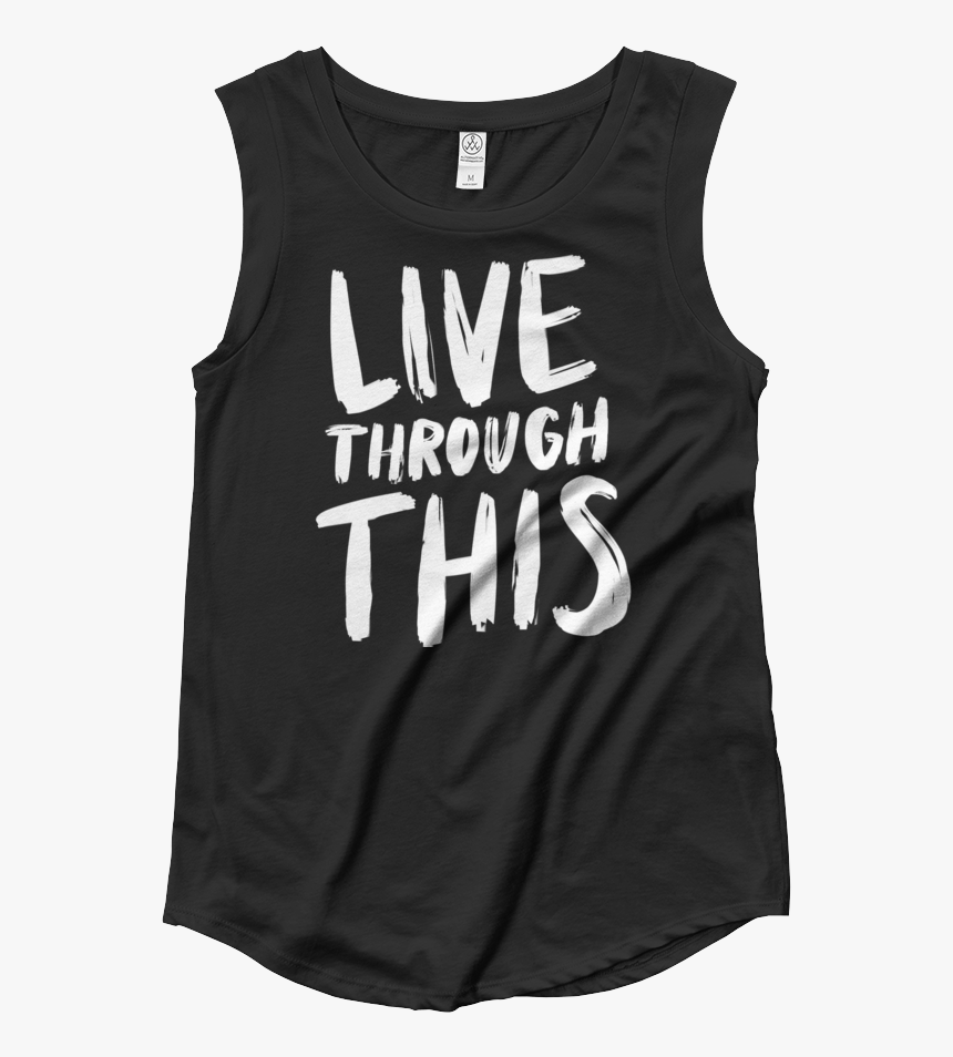 Image Of Women S Brushstroke Cap Sleeve Tee - Active Tank, HD Png Download