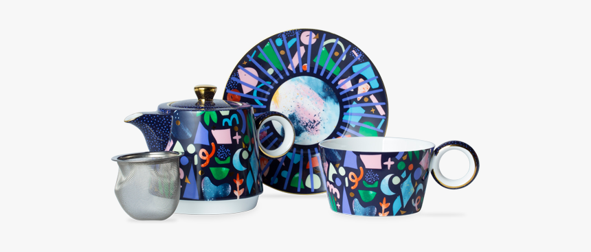 Confetti T41 Navy - Teacup, HD Png Download