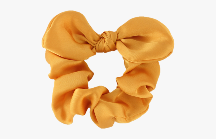 Bows Satin Knot Scrunchie - Heart, HD Png Download