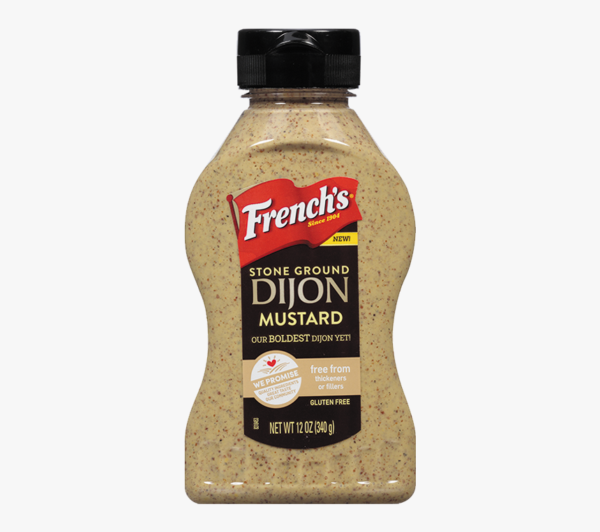 French S Stone Ground Dijon Mustard - Stone Ground Dijon Mustard, HD Png Download