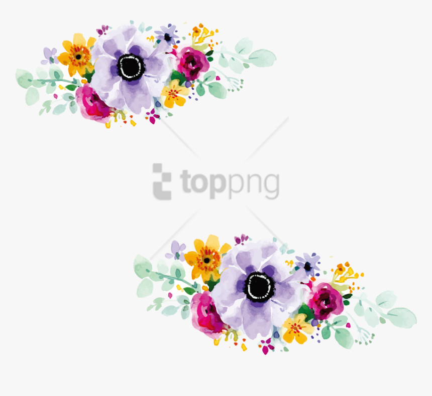 Free Png Flower Design For Wedding Invitation Png Image - Wedding Invitation Flowers Design, Transparent Png