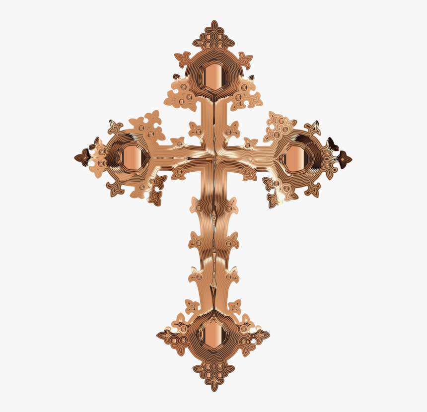 Transparent Crucifix Clipart Images - Silver Baptism Cross Png, Png Download