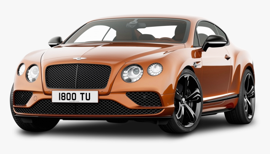 Orange Bentley Continental Gt Speed Car Png Image - Bentley Continental Png, Transparent Png