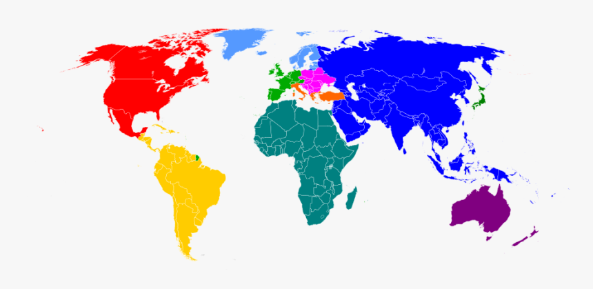 Segaregions Map - Svg - Red Crescent Society Map, HD Png Download