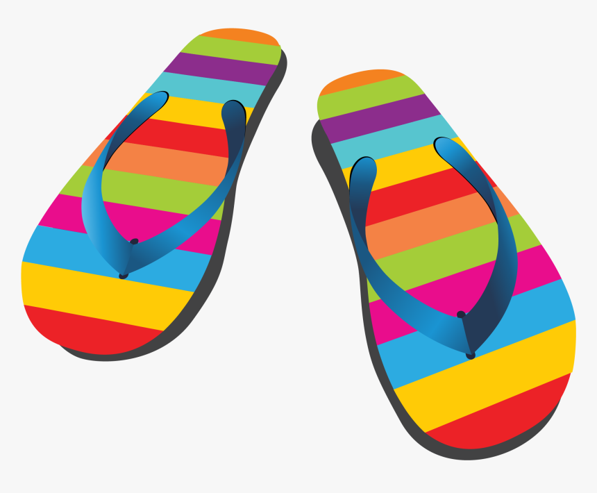 Flip Flop Clipart Yellow - Flip Flops Png, Transparent Png