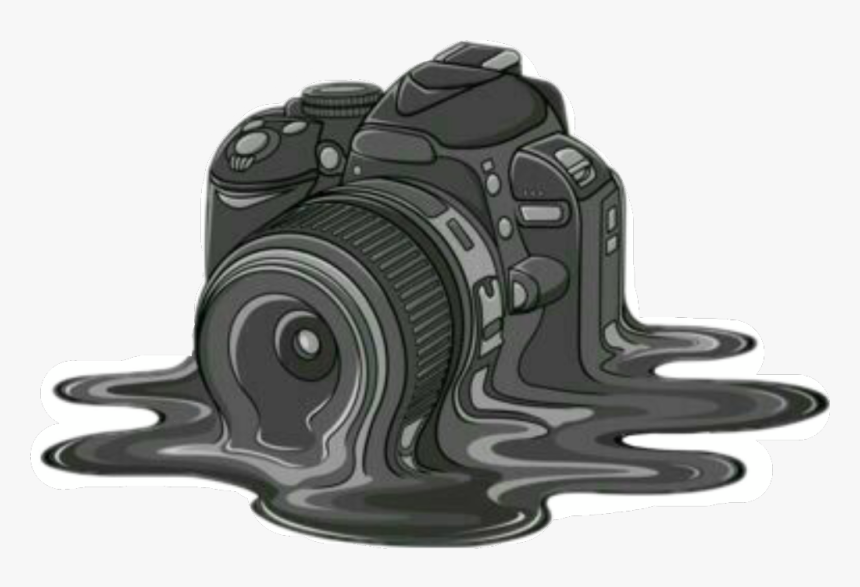#melting #canoncamera #canon I Like This, Its Awesome - Camera Melt Sticker, HD Png Download