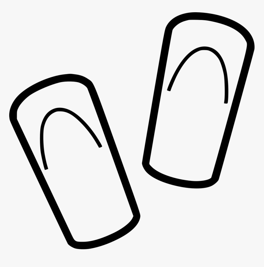 Flip Flop - Line Art, HD Png Download