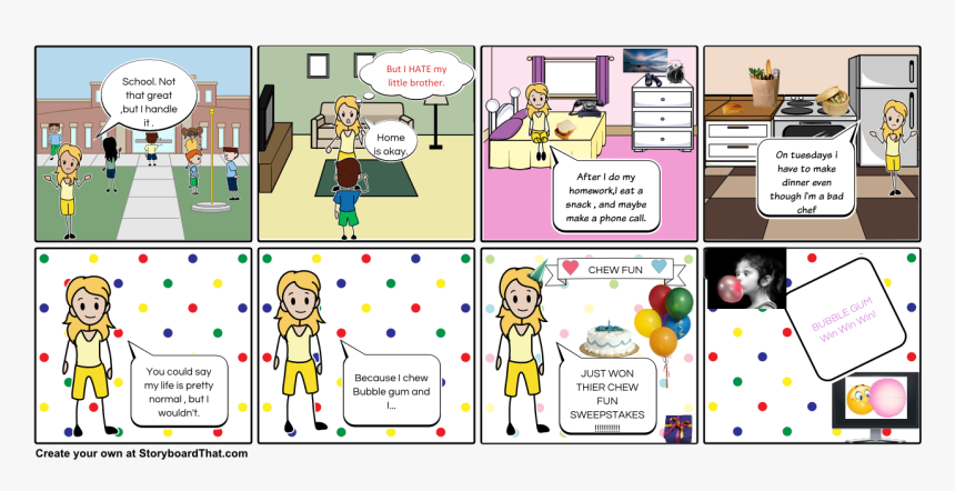 Storyboard For Gum, HD Png Download