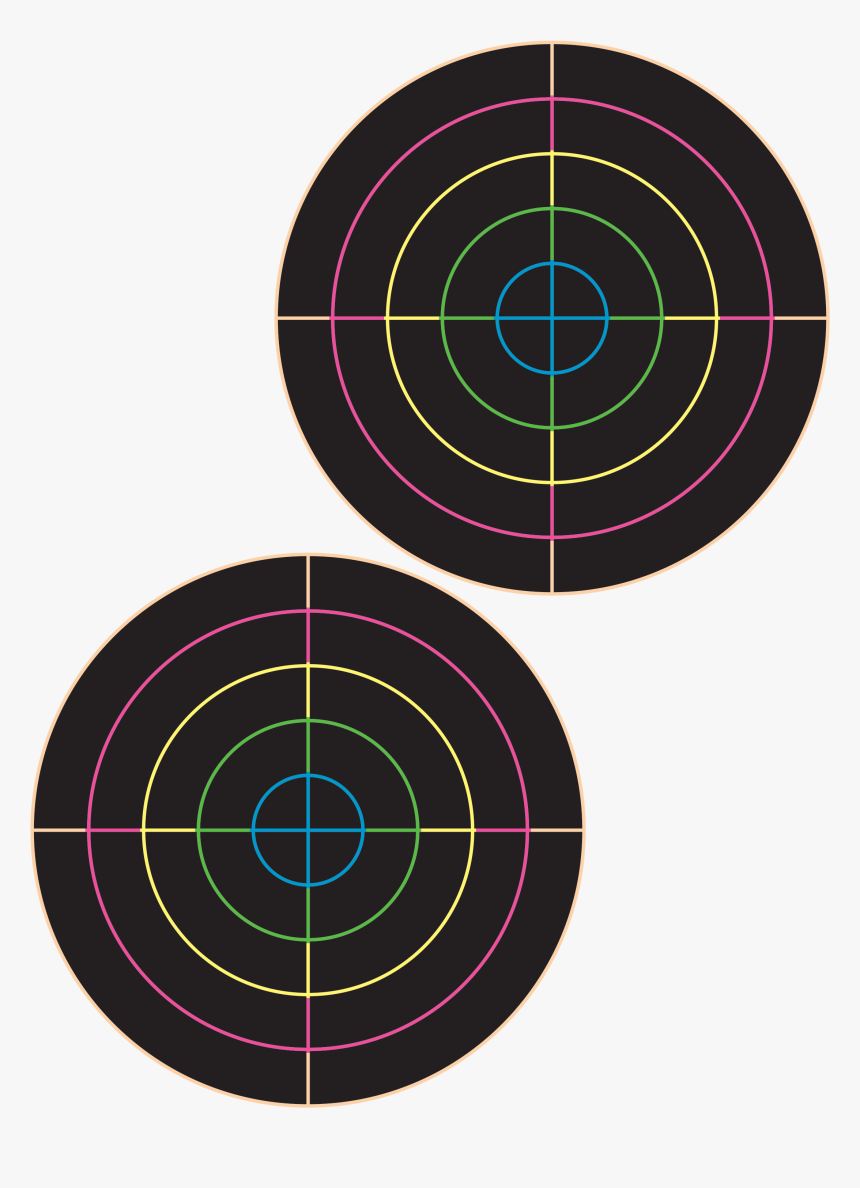 2 Qty - - Bullseyes, HD Png Download