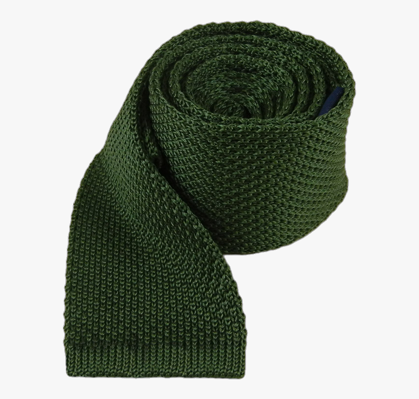Hunter Green Knitted Tie - Scarf, HD Png Download