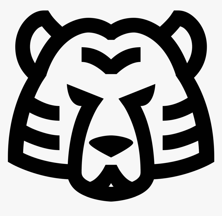 It S An Icon Of A Tiger Head, HD Png Download