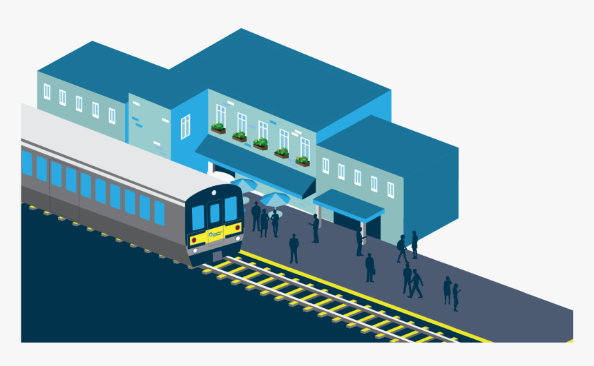 Track Clipart Railway Line - Train, HD Png Download