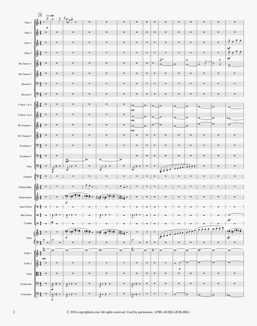 On The Railroad Tracks - O Fortuna Original Sheet Music, HD Png Download
