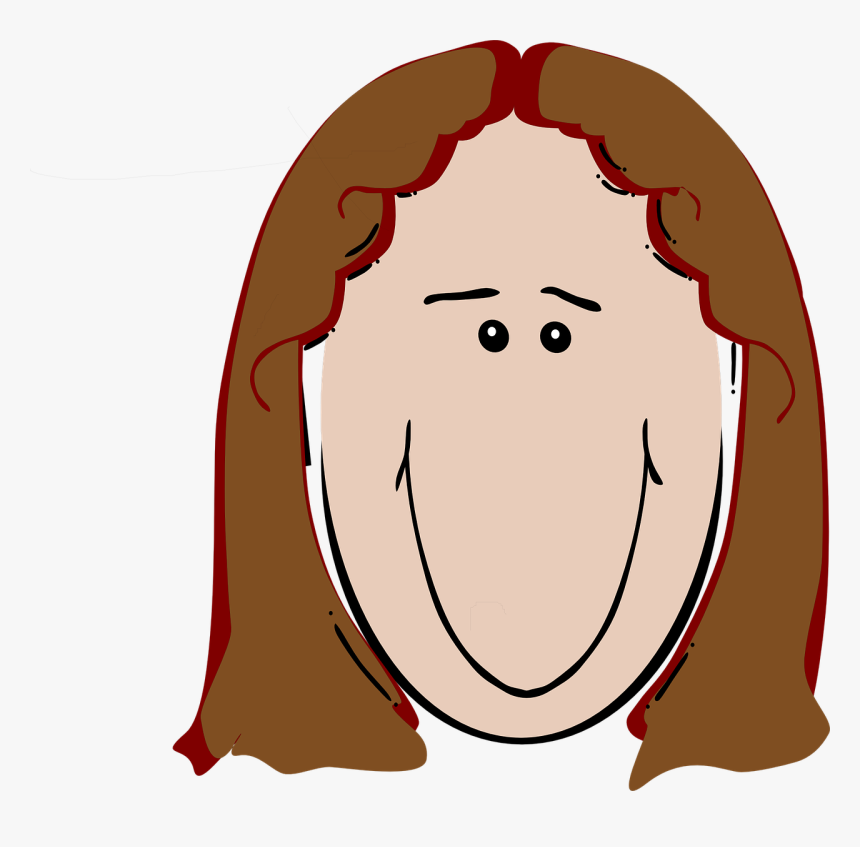 Brown Woman Hair Picture Clipart - Woman, HD Png Download
