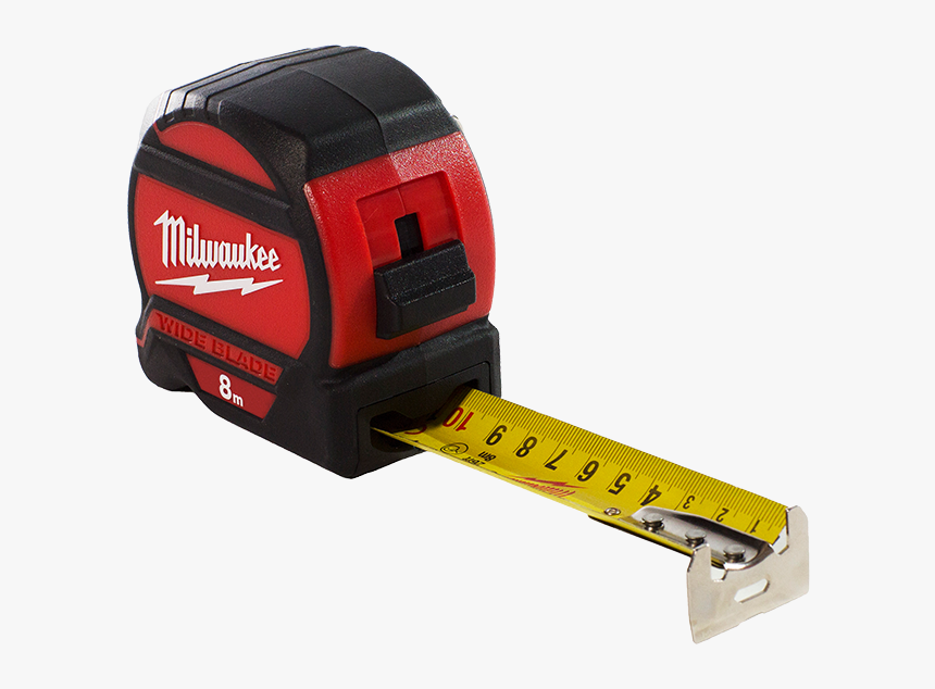 8m Wide Blade™ Tape Measure - Milwaukee Tape Measure Wide Blade, HD Png Download