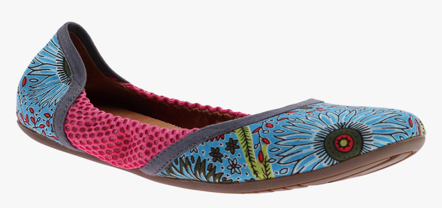 Hari Om In Blue Floral Women S Ballet Flat - Sports Shoes Blue Spring Sports Women, HD Png Download
